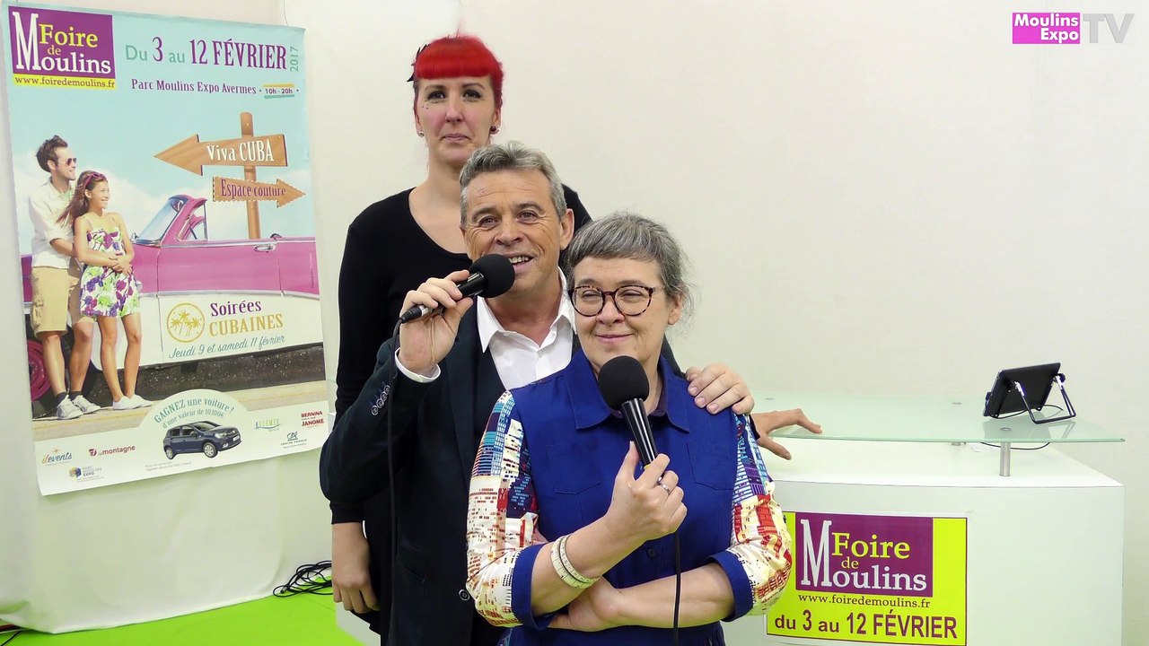 Foire de Moulins | CARMEN BOUCHARD et ORIANE PRUNIE ~ COUSU MAIN ~ PLATEAU TV de la Foire