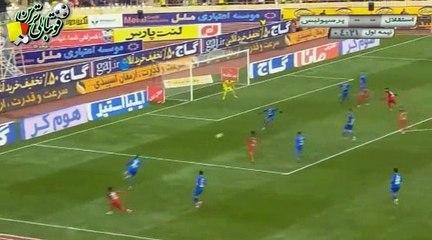 گل اول بازی استقلال و پرسپولیس