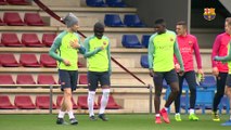 FC Barcelona training session: Recovery session after big win at Alavés