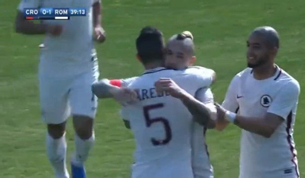 Radja Nainggolan Goal HD - Crotone 0-1 AS Roma 12.02.2017