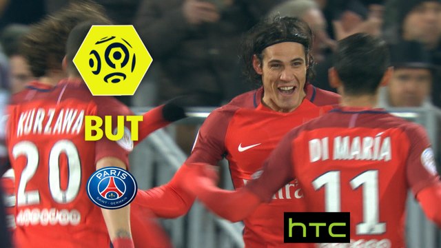 But Edinson CAVANI (6ème) / Girondins de Bordeaux - Paris Saint-Germain - (0-3) - (GdB-PARIS) / 2016-17
