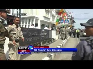 Pembongkaran Bangunan Liar di Puncak, Bogor - NET24