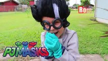 PJ MASKS IRL ROMEO DEAD! Superhero Family Gekko Catboy Romeo Experiment Explosion JAIL Police COPS