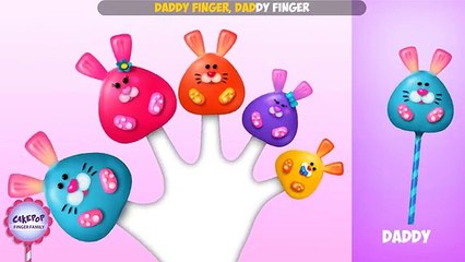 The Finger Family Bunny Cake Pop Family Nursery Rhyme | Easter Finger Family Songs