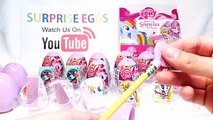 My Little Pony Surprise Eggs Opening Toys Video - 18 Kinder Surprise Egg Style Toys part #2