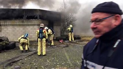 Hensies: pompiers belges et français s'entraînent ensemble