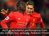 Klopp hails Mane and 'unbelieveable' Firmino