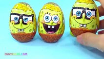 SpongeBob Surprise Eggs Unboxing Chocolate Eggs with Surprise Toys