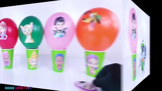 Bubble Guppies Play-Doh Dippin Dots Balloon Popping Toy Surprise Learn Colors