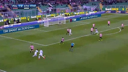 Bryan Cristante Goal - Palermo	1-3	Atalanta 12.02.2017
