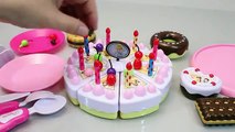 Игрушка Резка Velcro торты торт ко дню рождения Disney Princess игрушки Сезон Замороженный торт ко дню рождения играть дома игрушки YouTube