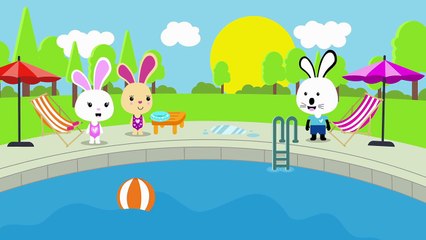 Swimming pool with Vale & Vega - Safety animation Video for kids