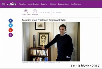 Soutien d'Emmanuel Todd à Olivier Berruyer et les-crises.fr (10 02 2017)