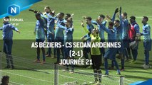 J21 : AS Béziers - CS Sedan Ardennes (2-1), le résumé