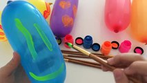 Learning Colors Painting Balloons - Finger Family for Kids Nursery Rhymes and Body Painting Video