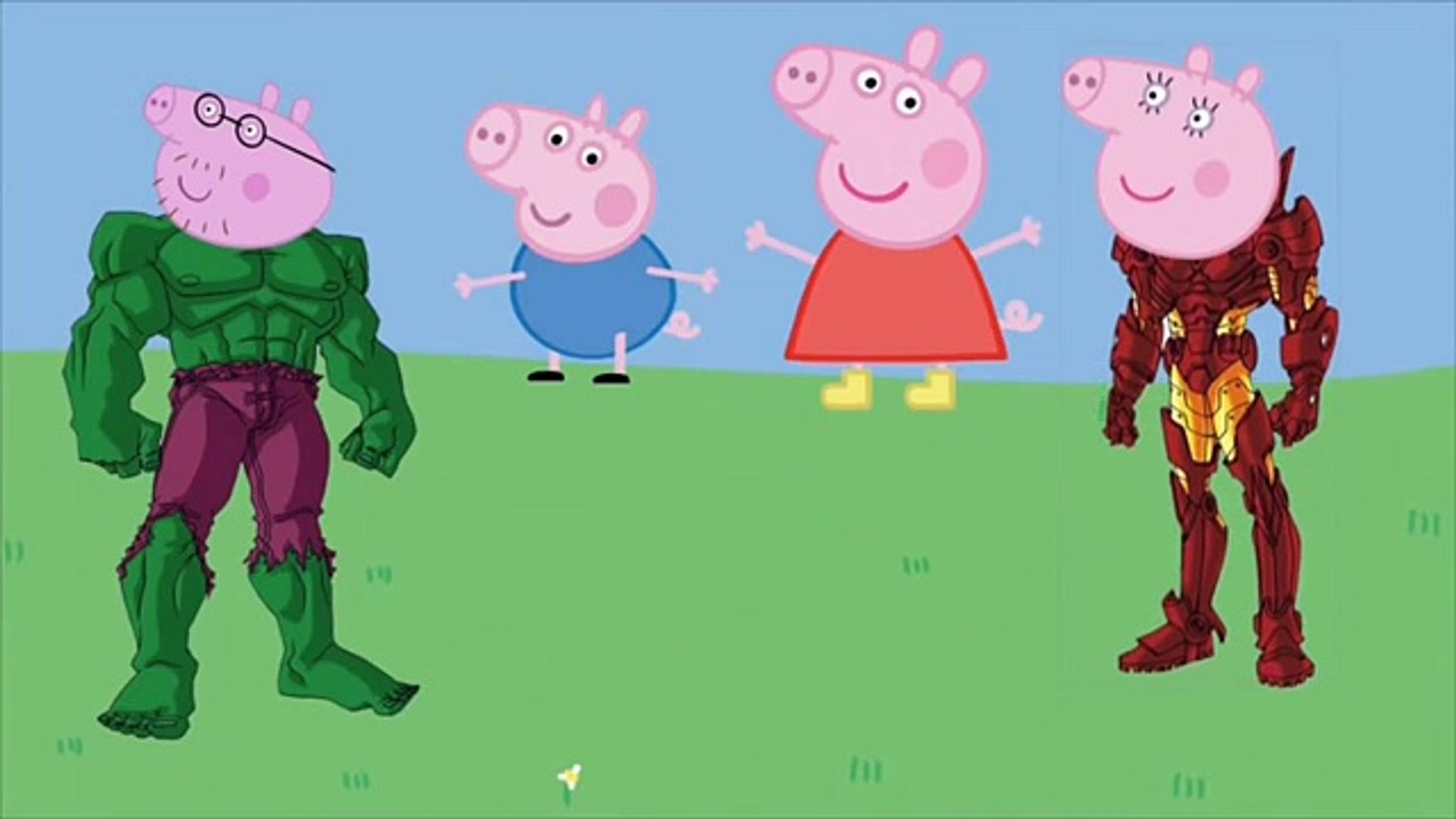 PEPPA PIG CAPTAIN AMERICA HULK AVENGERS SUPERHEROES | #ANIMATION KIDS  PAINTING For Kids & Toddlers – Видео Dailymotion