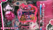 Monster High Ghoulicious Stationary Set! pens stickers tattoos ! KIDS TOY REVIEW+Unboxing+Opening