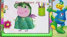 Peppa Pig Inside Out Daddy Fingers Painting / Family Finger Song Nursery Rhymes Lyrics