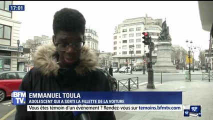BFM : Interview du jeune qui a sauvé une fillette à Bobigny