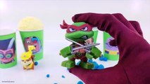 Learn Colors! Play-Doh Dippin Dots Surprise Eggs Clay Foam Snow Cone Cups Teen Titans PJ Masks!