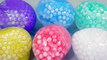 DIY Orbeez Freeze Big Ice Balls Learn Colors Foam Clay Colors Jelly Slime