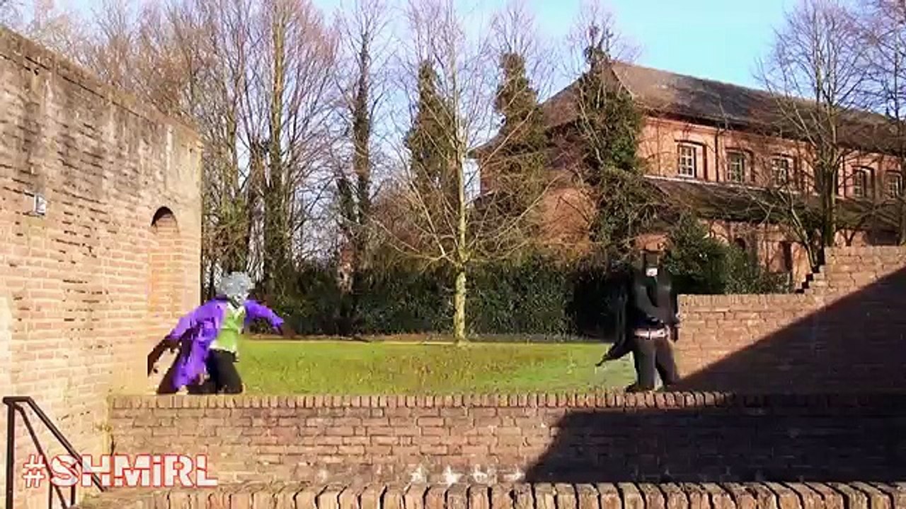 Batman vs Crazy Joker Zombie vs Mummy Castle Zombies In Real Life Superhero Movie! SHMIRL