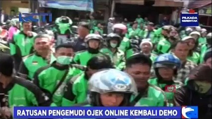 Protes Tarif Baru, Ratusan Pengemudi Ojek Online Kembali Demo