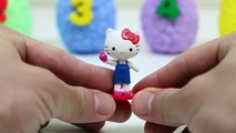 Foam Clay Surprise Eggs with Numbers! Shopkins Hello Kitty My Little Pony Disney Minions