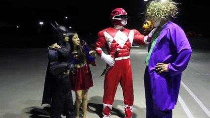 SPIDEY ELSA PRANK BATMAN POWER RANGER SUPERGIRL VS JOKER EPIC NEW FILM SUPERHERO IN REAL LIFE BTS