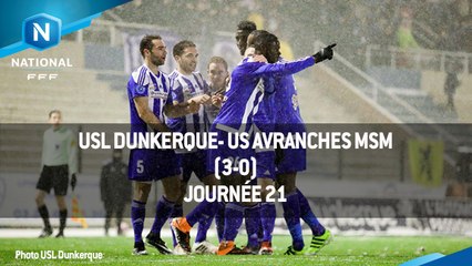 J21 - USL Dunkerque - US Avranches MSM (3-0), le résumé