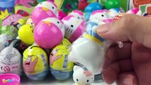 Surprise Eggs: Hello Kitty Surprise Eggs Huevos Surpresa - Hello Kitty Characters Toy Surprise Eggs