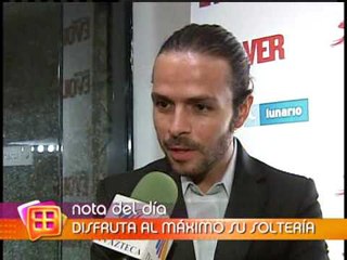 Jose María Torre disfruta su solteria