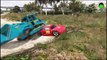 Lightning McQueen in Trouble! tractor and Spiderman crushes McQueen Nursery RHymes Cars Cartoon kids
