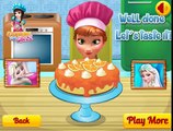 Anna Cooking Cheese Cake - Disney princess Frozen - Game for Little Girls