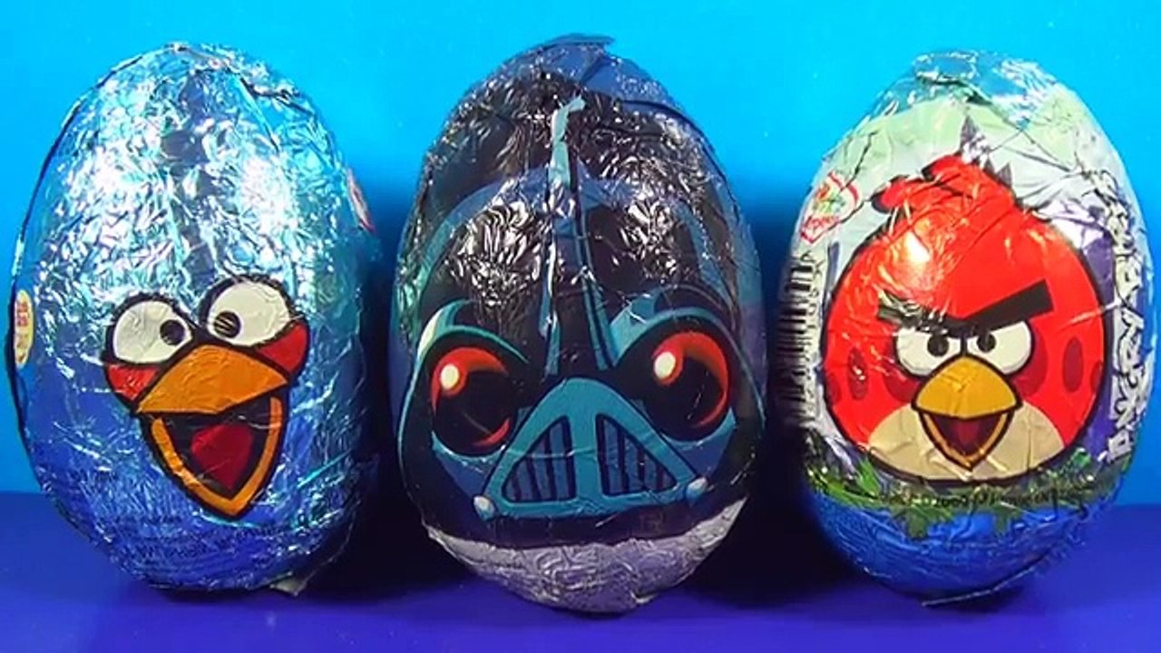 ANGRY BIRDS STAR WARS Surprise Eggs! Unboxing 3 Eggs Surprise Angry Birds For Kids for BABY