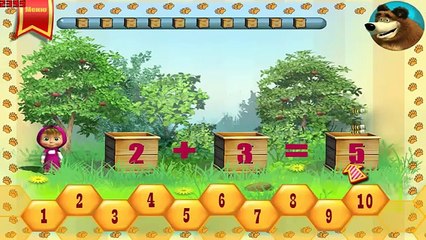 Маша и МедведьПодготовка к школе 2ч. Весёлая и обучающая игра для детей Маша и Медведь
