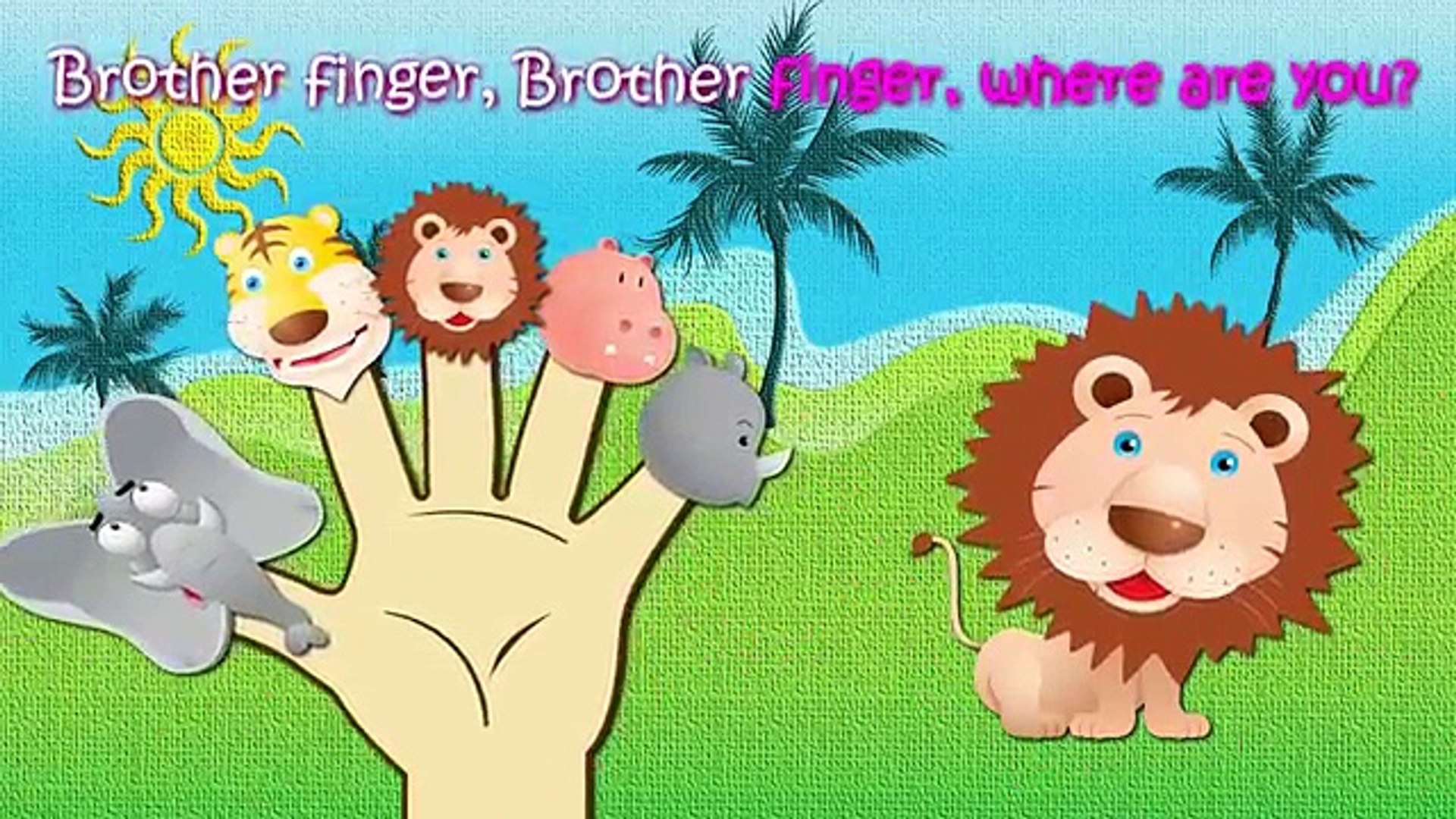 Wild Animals Finger Family Nursery Rhymes Lyrics – Видео Dailymotion