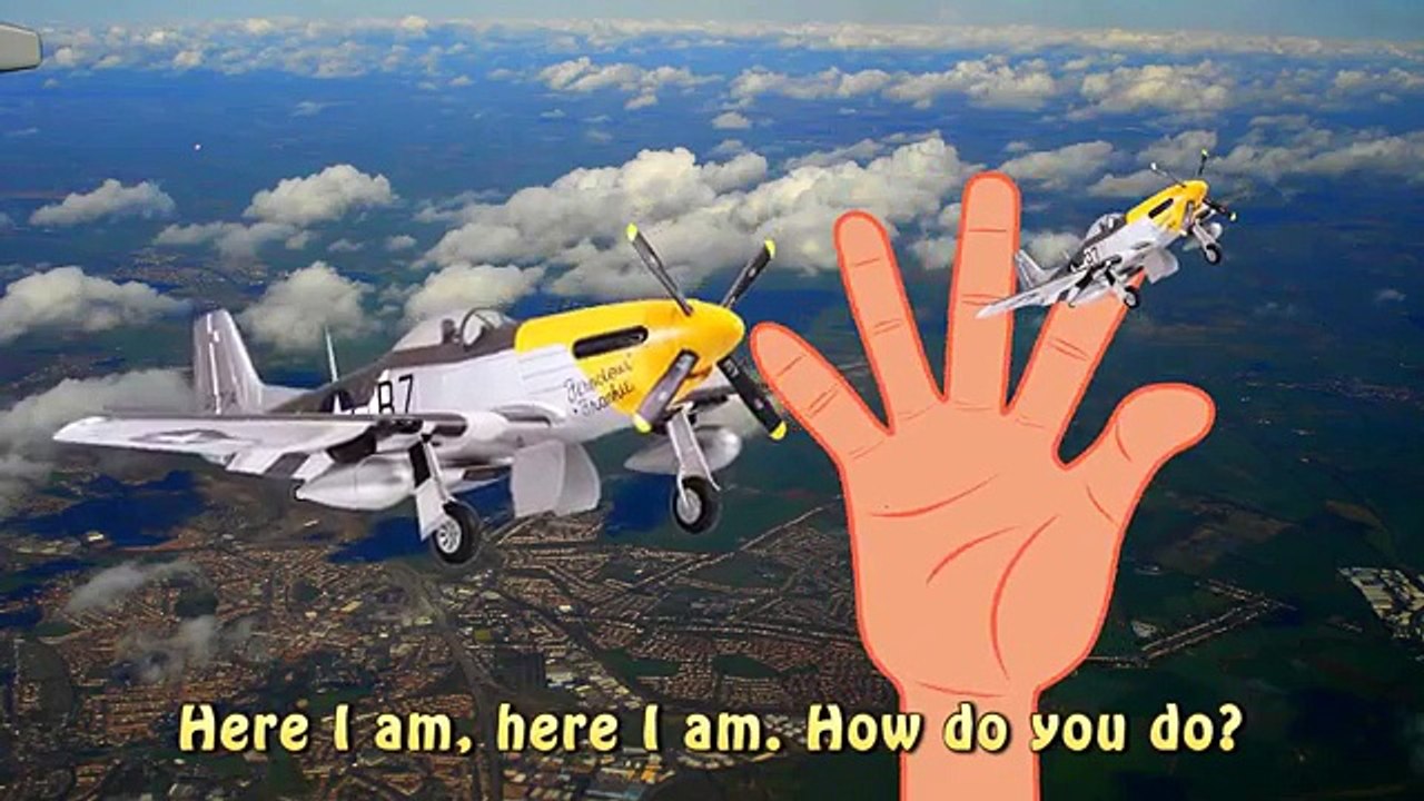 Finger Family Plane - Warplane Nursery Rhyme Song for Childrens Babies and Toddlers | kids