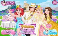 Princess Wedding Preparation - Rapunzel, Flynn and Princess Bridesmaids Ariel and Belle - Kids Game