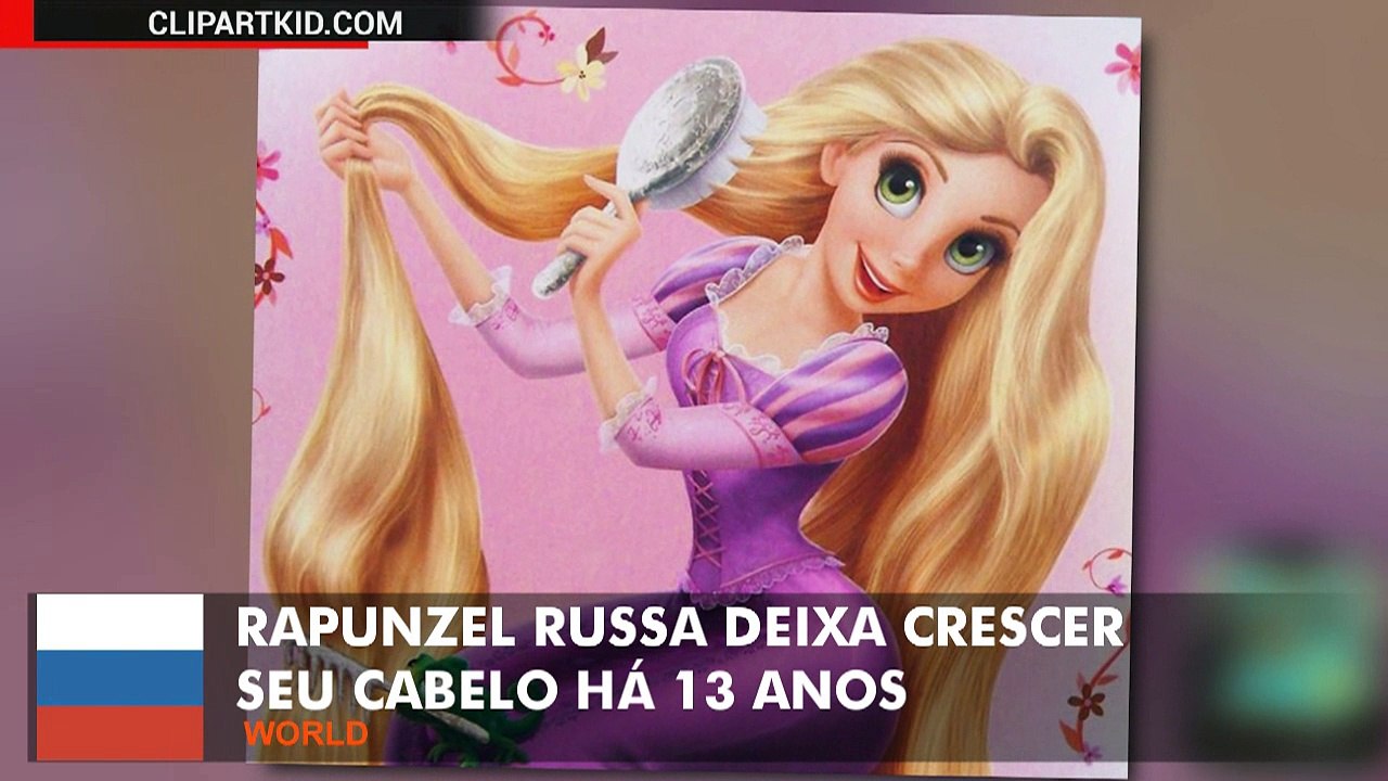Rapunzel russa deixa seu cabeço crescer há 13 anos.