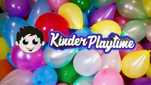 100 сюрприз игрушки гигантский воздушный шар поп вызов | огромный сюрприз игрушки видео Киндер игры