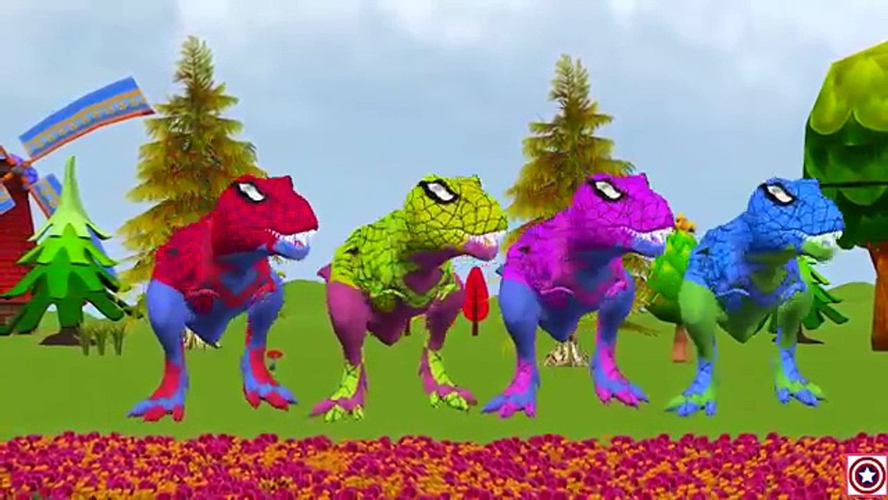 Dinosaur Spiderman Finger Family | Dinosaur Prank Compilation | Dinosaur Nursery Rhymes Collection