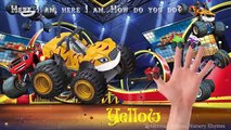 5 Little Blaze and the Monster Machines Jumping on the Bed Lyrics Nursery Rhymes Cartoon for Kids