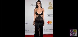 Sheer insanity! Kourtney Kardashian dares to bare in a very revealing dress at Clive Davis' pre-Grammy bash