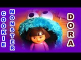 For YOU  Cookie Monster Count n' Crunch with Dora The Explorer eating Kinder Egg Surprises