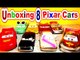 Unboxing 8 Pixar Cars from Disney Pixar Cars and Cars 2