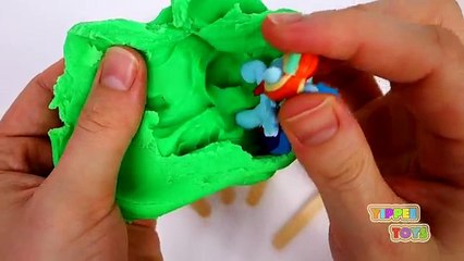 Play Doh Ice Cream Surprise My Little Pony MLP LPS Winnie The Pooh Minecraft Surprise Eggs Lego