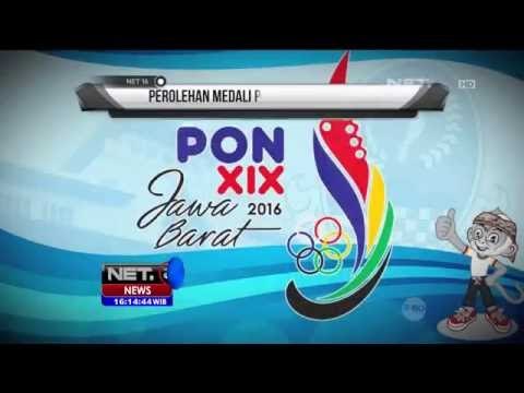 Perolehan Sementara Mendali PON 2016 Jawa Barat - NET16
