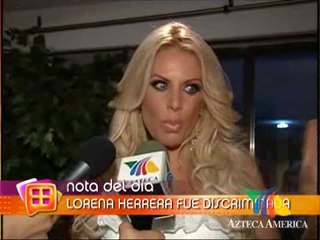 Lorena Herrera fue discriminada