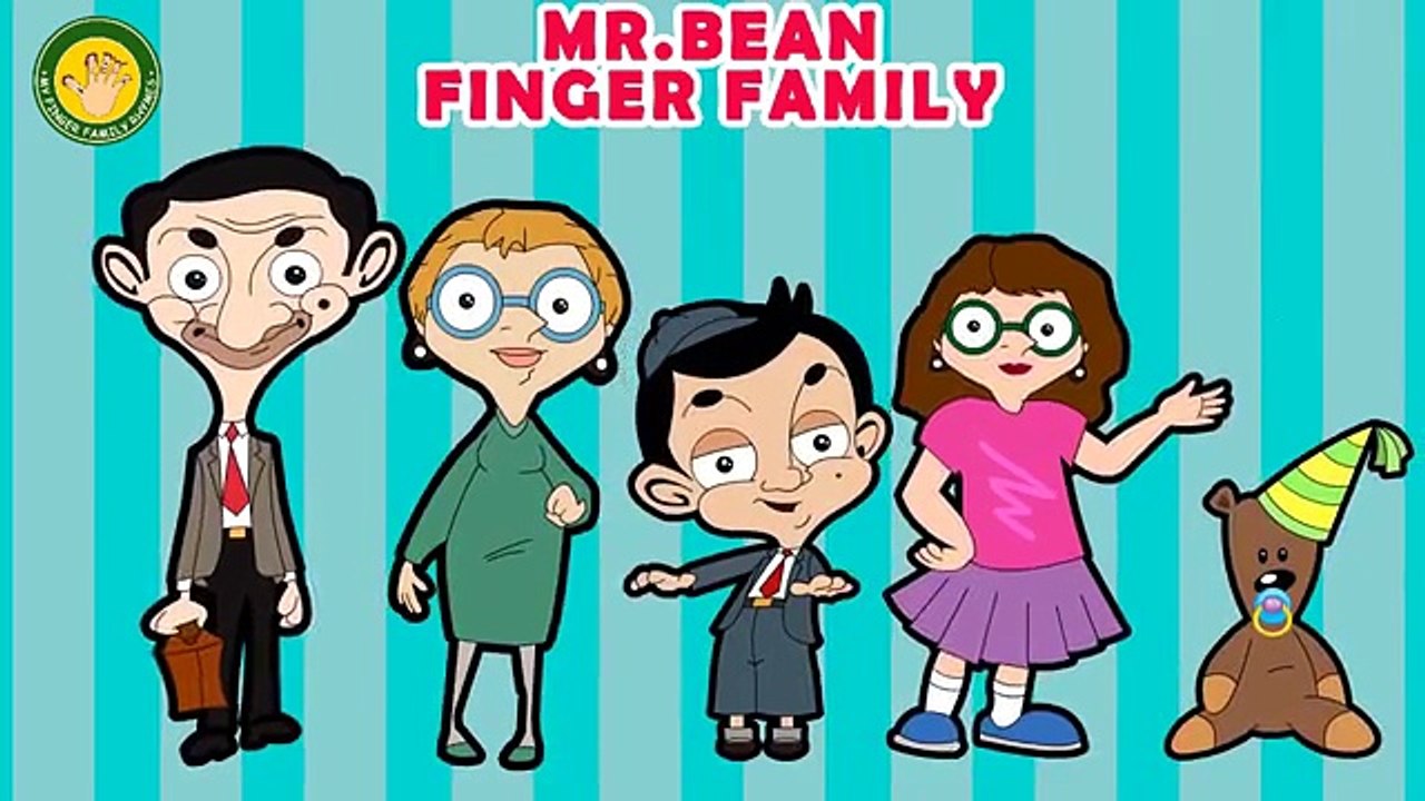 MR BEAN Finger Family Nursery Song MY FINGER FAMILY RHYMES Видео